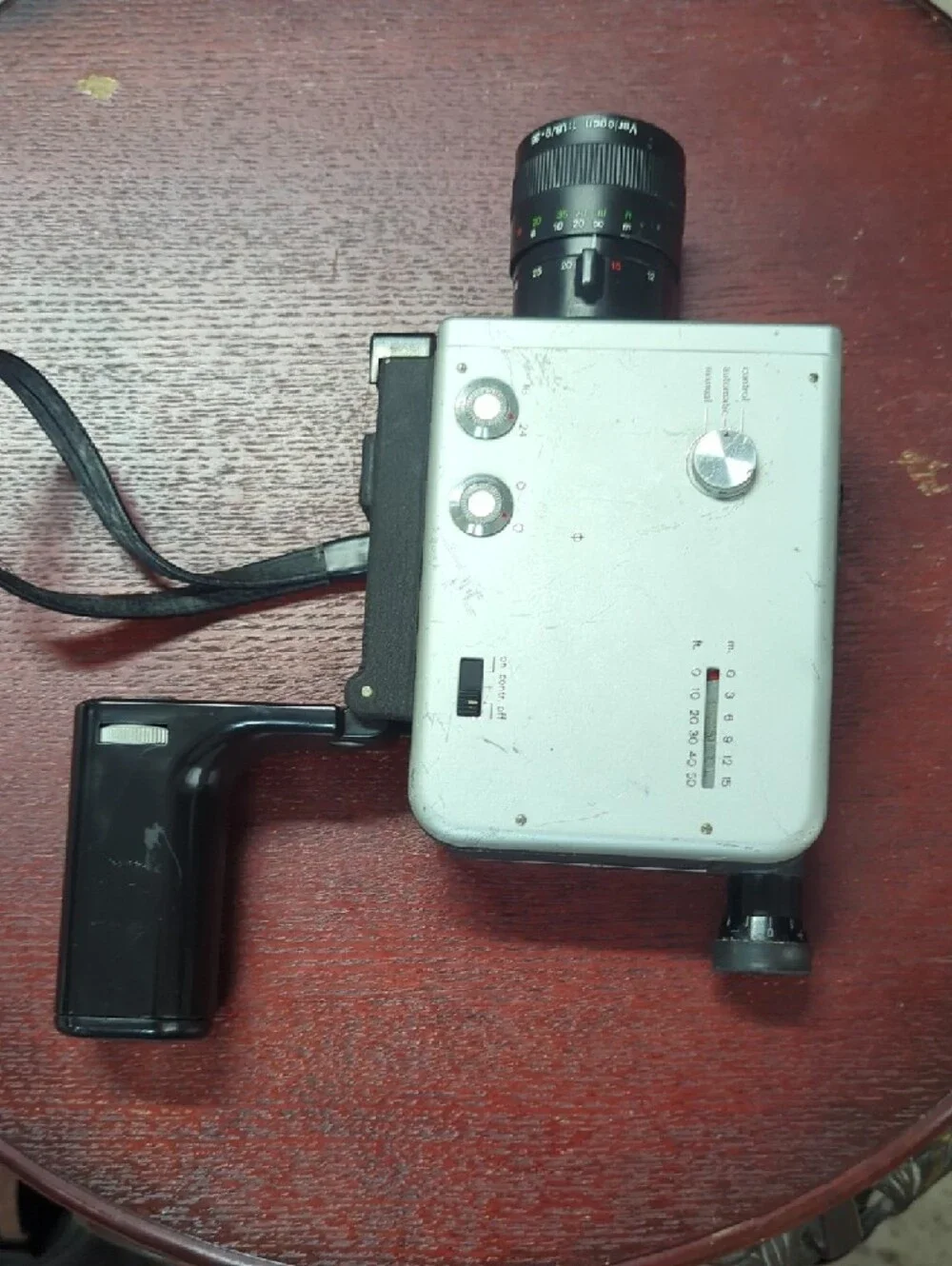 Vintage 8mm Film Camera - White and Black